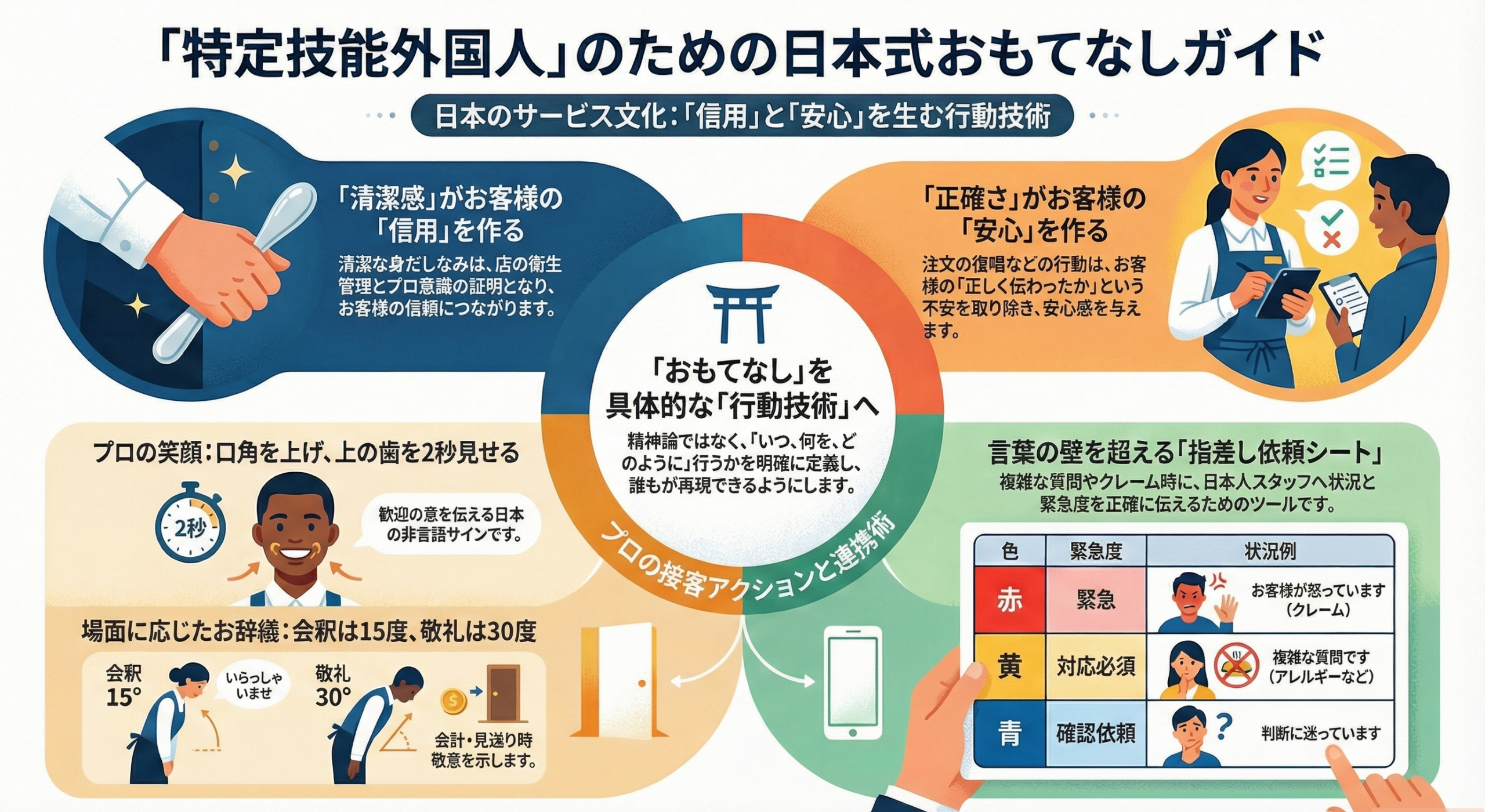 特定技能外国人　日本人顧客へのおもてなしガイド