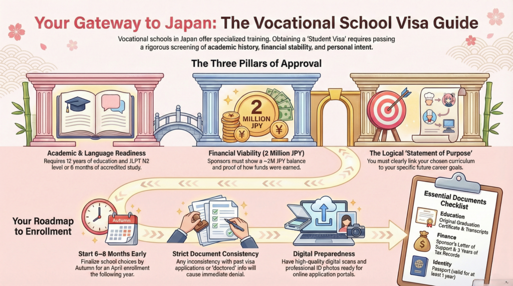 students visa vocational school