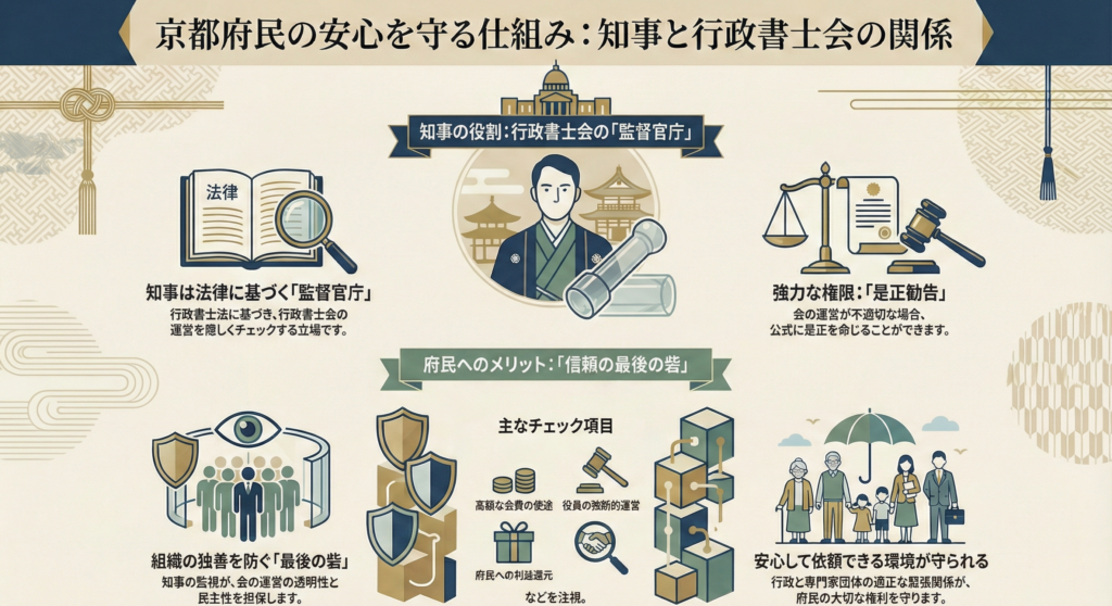 京都府知事の京都府行政書士会への監督権限