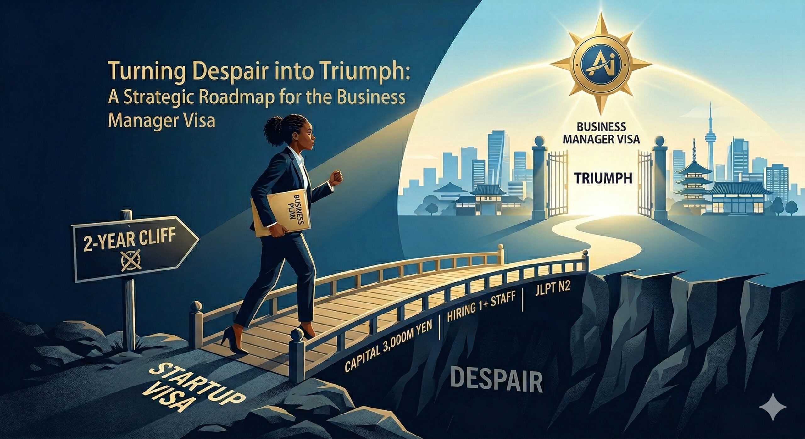 从两年悬崖（DESPAIR）到商业/管理签证（TRIUMPH）