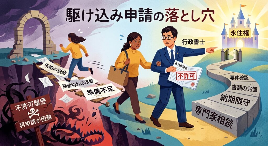 永住申請　駆け込み申請